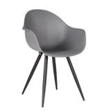 3 Luca Eetkamerstoelen, Huis en Inrichting, Stoelen, Ophalen, Drie, Grijs, Metaal