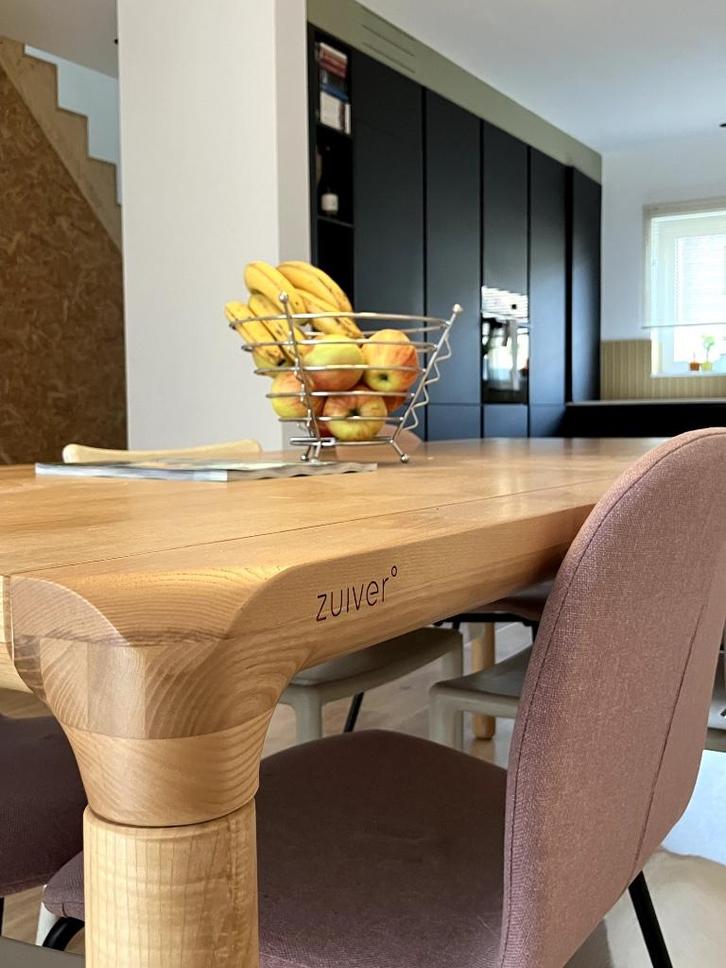 Zuiver Storm Eettafel - 220 x 90 cm - Naturel, Huis en Inrichting, Tafels | Eettafels, Zo goed als nieuw, 50 tot 100 cm, 200 cm of meer