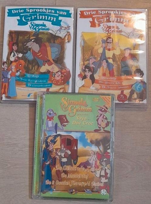 3 dvd's Simsala Grimm, 9 sprookjes van grimm in tekenfilm, CD & DVD, DVD | Films d'animation & Dessins animés, Comme neuf, Européen