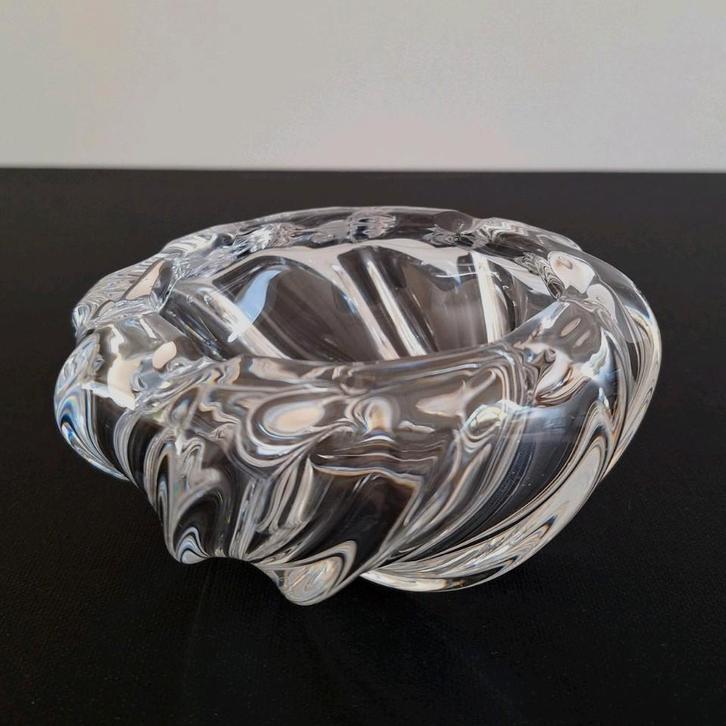 Val St Lambert spiraalvormige kristallen asbak, Antiek en Kunst, Antiek | Glaswerk en Kristal, Ophalen of Verzenden
