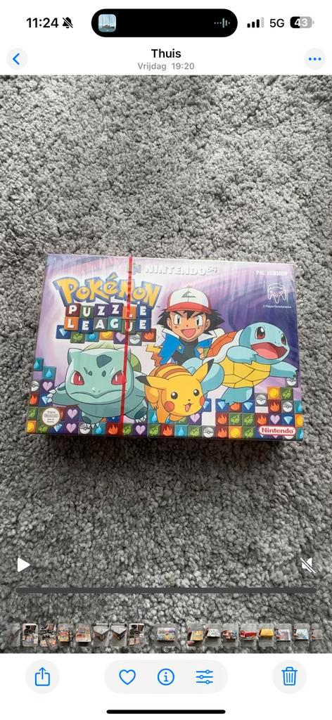 Sealed Pokemon Puzzle League Nintendo 64 N64 Mint, Games en Spelcomputers, Games | Nintendo 64, Nieuw, Avontuur en Actie, 1 speler