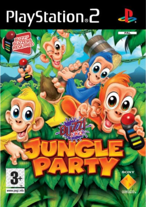 Buzz Junior Jungle Party (zonder boekje), Games en Spelcomputers, Games | Sony PlayStation 2, Gebruikt, Overige genres, 3 spelers of meer