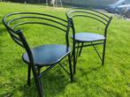 stoelen, Ophalen, Gebruikt, Twee, Zwart