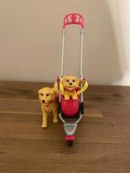 barbie wandelwagen met 2 honden, Ophalen of Verzenden, Gebruikt, Barbie