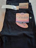 Zwarte jeans cannabis, Nieuw, Ophalen of Verzenden, Zwart
