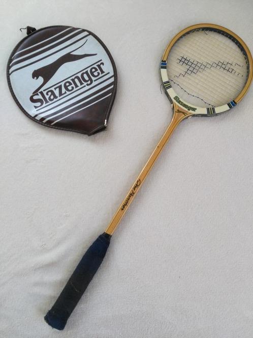 Vintage Slazenger squashracket, Sport en Fitness, Squash, Gebruikt, Racket, Met hoes, Verzenden