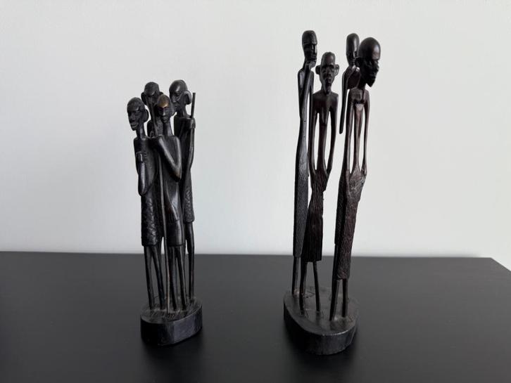 Houten beeldjes, Antiek en Kunst, Kunst | Beelden en Houtsnijwerken, Ophalen