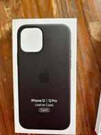 Apple iphone 12 leather case zwart, Telecommunicatie, Mobiele telefoons | Hoesjes en Screenprotectors | Apple iPhone, Nieuw, Frontje of Cover