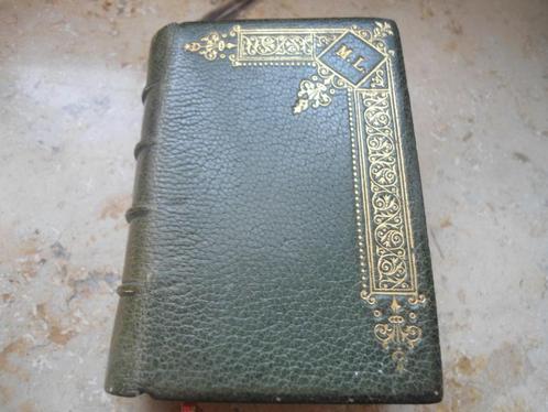 TRES RARE Ancien Petit (8 CM sur 6 CM )Livre Religieux 19 ém, Antiek en Kunst, Antiek | Religieuze voorwerpen, Ophalen of Verzenden