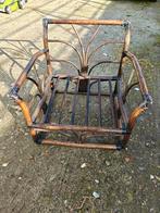Rotan 1-zit x2 en 4 rotan draaistoelen, Huis en Inrichting, Ophalen, Gebruikt, Riet of Rotan, Boho / bohemian