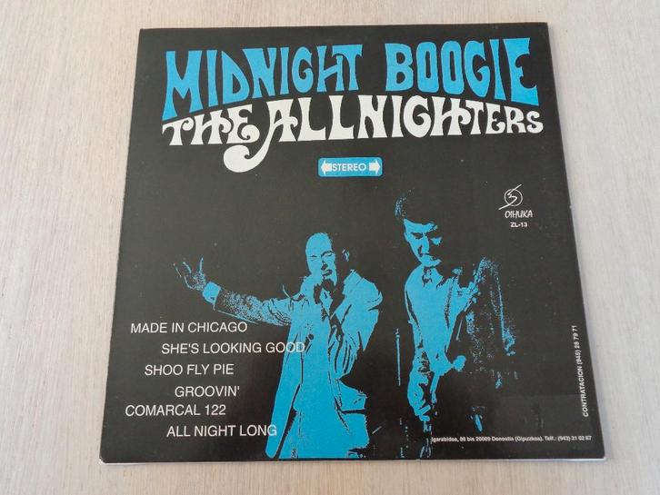 The Allnighters  – Midnight Boogie, Cd's en Dvd's, Vinyl | Overige Vinyl, Zo goed als nieuw, 12 inch, Ophalen of Verzenden
