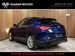 Alfa Romeo Stelvio 2.2 JTD AT8 Alu20"/Acc/Leder/Cam/Gps *1j, Auto's, Alfa Romeo, Automaat, Gebruikt, 4 cilinders, Blauw