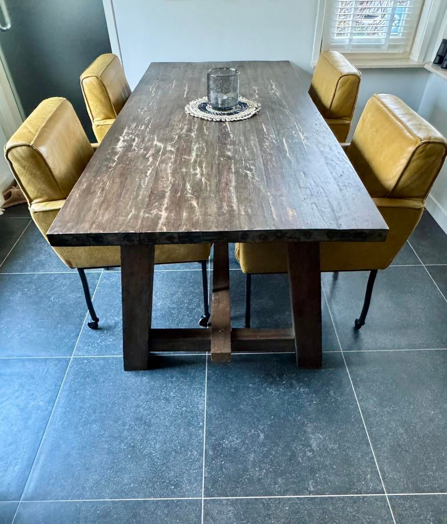 4 chaises de salle à manger + table en option, Maison & Meubles, Salles à manger complètes, Comme neuf, Enlèvement