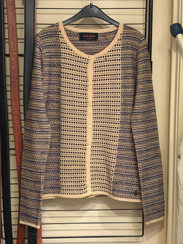 Joli gilet signé Amélie & Amélie (38 ans)., Taille 38/40 (M), Beige, Comme neuf, Enlèvement