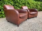 2 Klasse ClubFauteuils van Molinari in Top Conditie, Huis en Inrichting, Ophalen