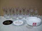 Cristal Alken - Pils Bier Bière - Glas Glazen - Asbak, Verzamelen, Biermerken, Ophalen of Verzenden, Zo goed als nieuw, Glas of Glazen