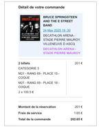 Bruce Springsteen Lille 24/5, Tickets en Kaartjes