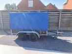 Bakwagen dubbelasser met huif 750kg (250X122X140), Auto diversen, Aanhangers en Bagagewagens, Ophalen, Gebruikt