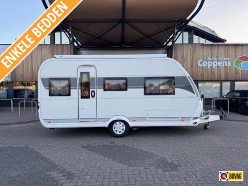 Hobby On Tour 460 DL 2023 Mover,Airco,Luifel!, Caravans en Kamperen, Caravans, tot en met 3, 1000 - 1250 kg, Treinzit, Hobby, 2 aparte bedden