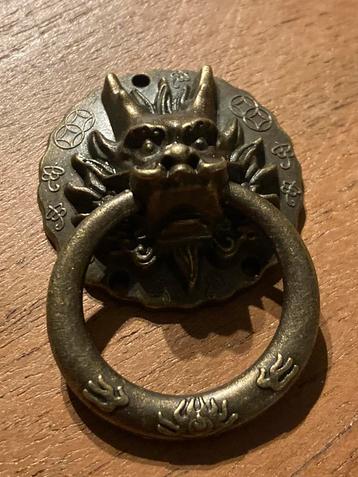 3 Metalen kastknoppen drakenkop/ draak / dragon handvat beschikbaar voor biedingen