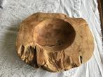 Deco hout kom, Ophalen of Verzenden, Zo goed als nieuw, Rond, Hout