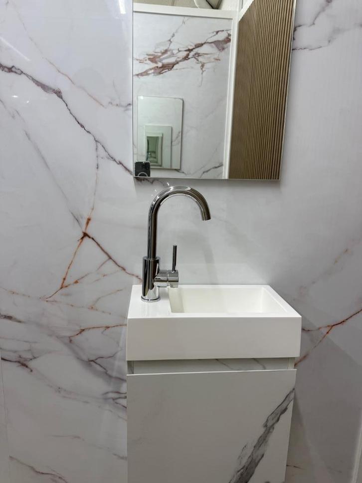 ‼️MEUBLE WC SOUS PLAN +VASQUE + MIROIR A PRIX FOU‼️, Doe-het-zelf en Bouw, Sanitair, Nieuw, Ophalen of Verzenden