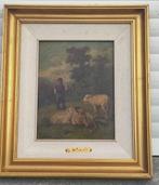 huile sur panneau signe louis robbe, Antiek en Kunst, Kunst | Schilderijen | Klassiek, Ophalen of Verzenden