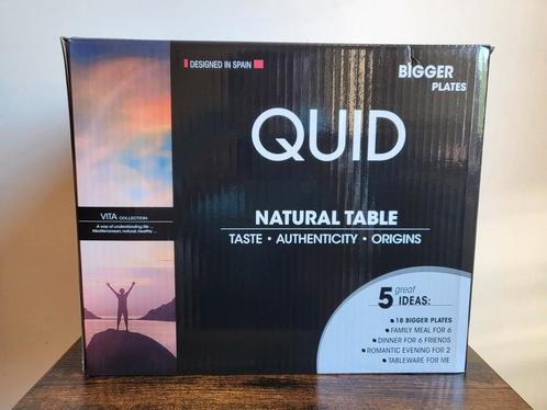 Quid bordenset 18-delig geel *Nieuw, in doos*, Antiek en Kunst, Antiek | Email, Ophalen of Verzenden