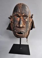 Decoratief gelaatsmasker - IBO-Nigeria- 2e helft 20e eeuw, Antiek en Kunst, Ophalen of Verzenden