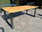 Tafel met voleiken blad., Ophalen, 100 tot 150 cm, 50 tot 75 cm, Zo goed als nieuw