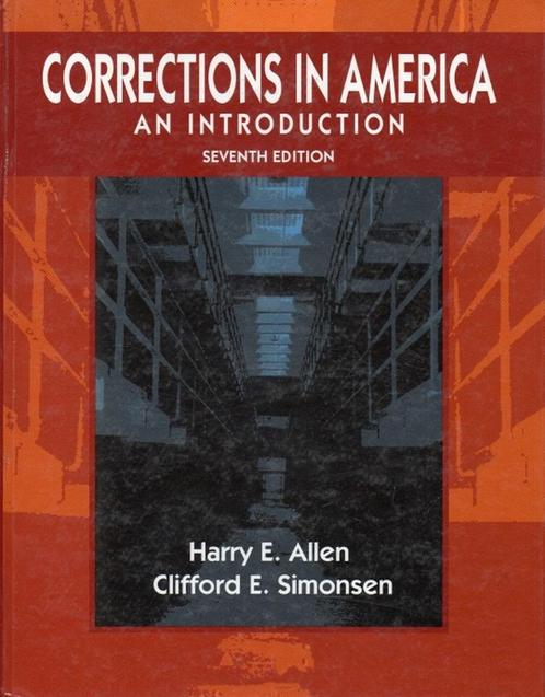 corrections in america an introduction, Boeken, Politiek en Maatschappij, Zo goed als nieuw, Juridisch en Recht, Verzenden