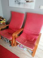 2 rode zetels, Ophalen, Gebruikt, Hout