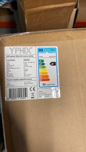 Yphix led paneel 30x120 3600lummen beschikbaar voor biedingen