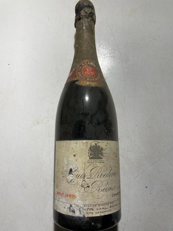 bouteille de champagne de 1959 Maison Louis ROEDERER Reims, Collections, Vins, Champagne, France, Pleine, Enlèvement