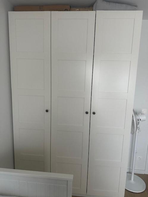 IKEA-kleerkast 3 deurs wit, Huis en Inrichting, Kasten | Kleerkasten, Zo goed als nieuw, 200 cm of meer, 100 tot 150 cm, 50 tot 75 cm