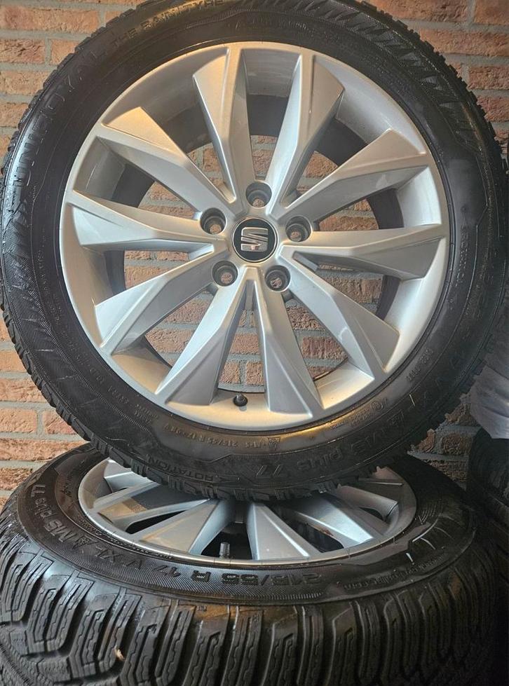 17 inch Seat Ateca Winterset 5x112 Uniroyal 7-8mm profiel, Auto-onderdelen, Banden en Velgen, Banden en Velgen, Winterbanden, 17 inch