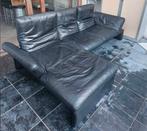 Canape  Koinor cuir noir, Huis en Inrichting, Zetels | Zetels en Chaises Longues, Ophalen, Leer