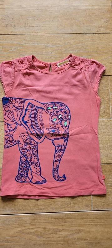 Roze T-shirt met olifant - Someone - maat 134 ( maat 9 jaar), Kinderen en Baby's, Kinderkleding | Maat 134, Gebruikt, Meisje, Ophalen of Verzenden