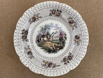PORSELEINEN BORD NAPOLEON BONAPARTE EGYPTE CAMPAGNE 1840 beschikbaar voor biedingen