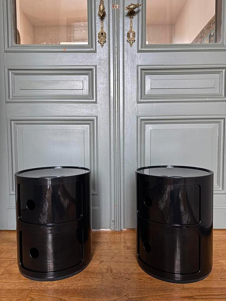 Lot de 2 Rangements Componibili - Kartell, Maison & Meubles, Tables | Tables d'appoint, Utilisé, Rond, Moins de 45 cm, Moins de 55 cm