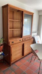 Prachtige Teak kast buffet vitrine, Huis en Inrichting, Ophalen, Gebruikt