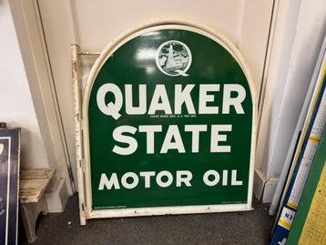 Grand panneau d'affichage QUAKER STATE, Enlèvement ou Envoi, Utilisé, Panneau publicitaire