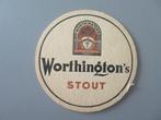 oud bierviltje Worthington,s Pale - Ale, Verzamelen, Verzenden, Zo goed als nieuw, Viltje(s), Overige merken