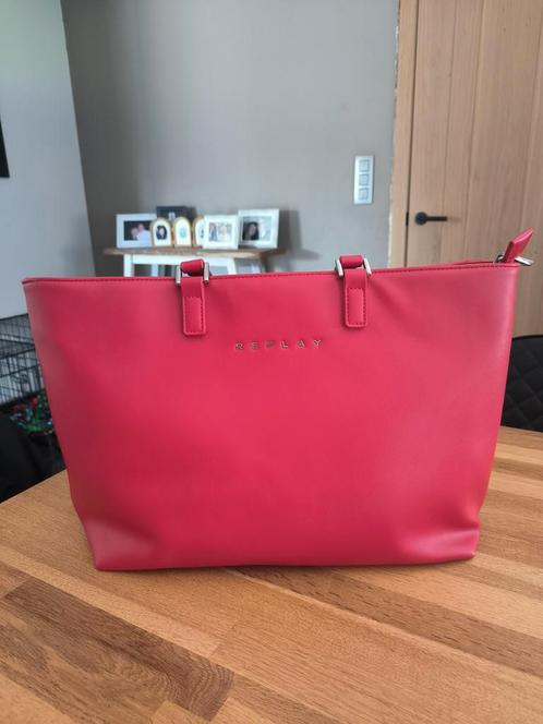 Rode handtas, shopper merk Replay NIEUW, Handtassen en Accessoires, Tassen | Damestassen, Nieuw, Handtas, Rood, Ophalen of Verzenden