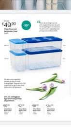 Nieuwe clear dozenset van tupperware, Enlèvement ou Envoi, Neuf