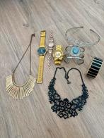 3 horloges Michael Kors +2 kettingen + 2 armbanden + diadeem, Ophalen of Verzenden, Zo goed als nieuw