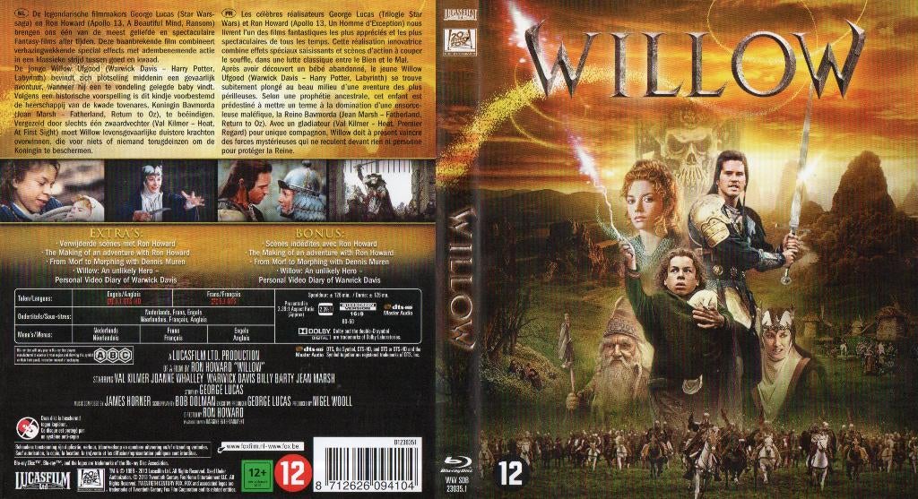 willow (blu-ray) neuf, CD & DVD, Blu-ray, Comme neuf, Science-Fiction et Fantasy, Enlèvement ou Envoi