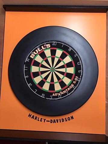 Darts achterwand ( Harley Davidson ) !! beschikbaar voor biedingen