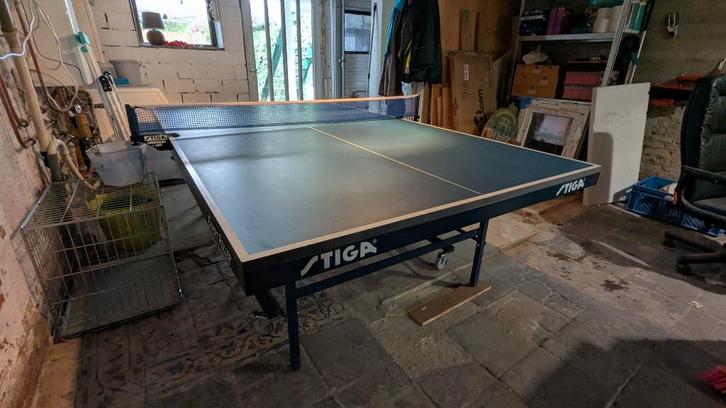 Ping pong tafel STIGA Expert Roller wedstrijdtafel, Sport en Fitness, Tafeltennis, Zo goed als nieuw, Tafel Indoor, Inklapbaar