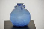 Murano "Scavo" Vaas Blauw - Italiaans Glaswerk 1960/1970, Enlèvement ou Envoi